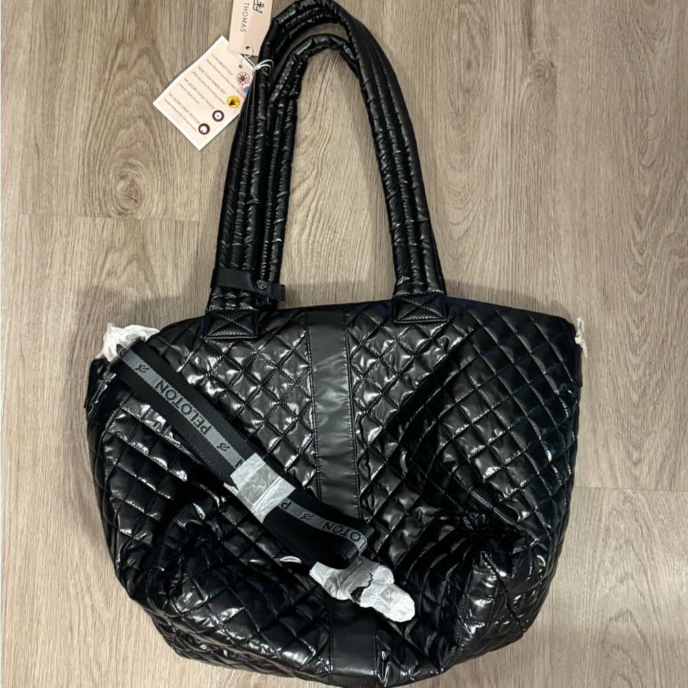 Oliver Thomas x Peloton Black Quilted Tote Bag